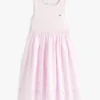 Robe combinée à œillets brodés pour enfant