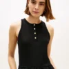 Robe débardeur en mélange de matières Robe débardeur en mélange de matières