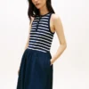 Robe débardeur en mélange de matières Robe débardeur en mélange de matières