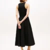 Robe débardeur en mélange de matières Robe débardeur en mélange de matières