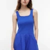 Robe débardeur midi en mélange de matières Robe débardeur midi en mélange de matières