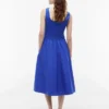 Robe débardeur midi en mélange de matières Robe débardeur midi en mélange de matières