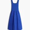 Robe débardeur midi en mélange de matières Robe débardeur midi en mélange de matières
