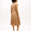 Robe débardeur plissée en mélange de matières Robe débardeur plissée en mélange de matières