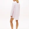Robe de nuit en popeline rayée Robe de nuit en popeline rayée