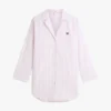 Robe de nuit en popeline rayée Robe de nuit en popeline rayée