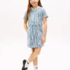 Robe en denim rayé pour enfant Robe en denim rayé pour enfant