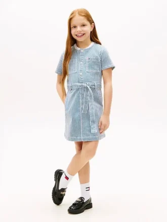 Robe en denim rayé pour enfant