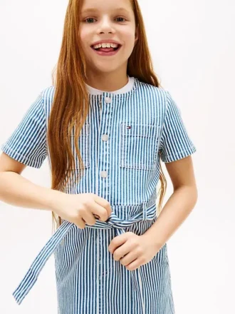 Robe en denim rayé pour enfant