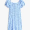 Robe à manches bouffantes en vichy pour enfant