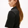 Robe midi plissée en mélange de matières Robe midi plissée en mélange de matières