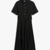 Robe midi plissée en mélange de matières Robe midi plissée en mélange de matières