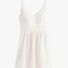 Robe patineuse en lin mélangé Tommy Jeans Robe patineuse en lin mélangé Tommy Jeans