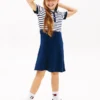 Robe patineuse en polo stretch pour enfant