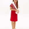 Robe patineuse en polo stretch pour enfant