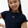 Robe patineuse pour enfant avec logo drapeau ton sur ton Robe patineuse pour enfant avec logo drapeau ton sur ton