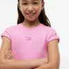 Robe patineuse pour enfant avec logo drapeau ton sur ton Robe patineuse pour enfant avec logo drapeau ton sur ton