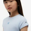 Robe patineuse pour enfant avec logo drapeau ton sur ton Robe patineuse pour enfant avec logo drapeau ton sur ton