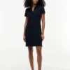 Robe polo en coton stretch coupe classique Robe polo en coton stretch coupe classique