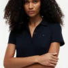 Robe polo en coton stretch coupe classique Robe polo en coton stretch coupe classique