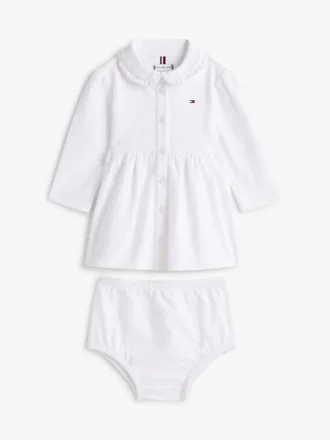 Robe polo extensible à manches longues pour bébés