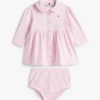 Robe polo extensible à manches longues pour bébés Robe polo extensible à manches longues pour bébés