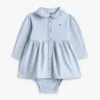 Robe polo extensible à manches longues pour bébés Robe polo extensible à manches longues pour bébés
