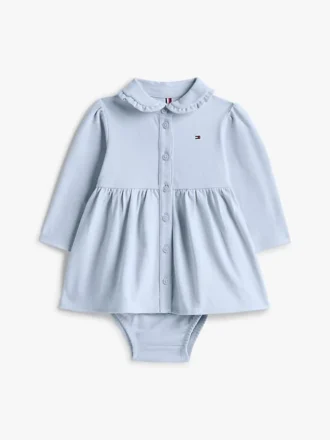 Robe polo extensible à manches longues pour bébés