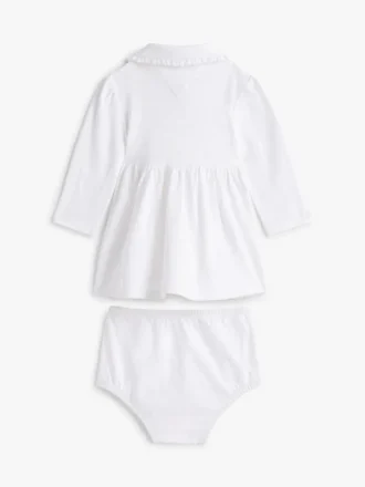 Robe polo extensible à manches longues pour bébés