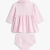Robe polo extensible à manches longues pour bébés Robe polo extensible à manches longues pour bébés
