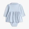 Robe polo extensible à manches longues pour bébés Robe polo extensible à manches longues pour bébés