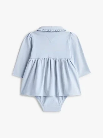 Robe polo extensible à manches longues pour bébés