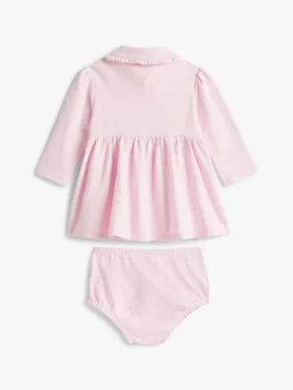 Robe polo extensible à manches longues pour bébés