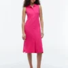 Robe polo midi sans manches en piqué Robe polo midi sans manches en piqué