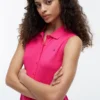 Robe polo midi sans manches en piqué Robe polo midi sans manches en piqué