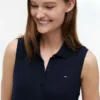 Robe polo midi sans manches en piqué Robe polo midi sans manches en piqué