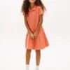 Robe polo plissée extensible pour enfants Robe polo plissée extensible pour enfants