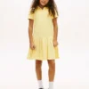 Robe polo plissée extensible pour enfants Robe polo plissée extensible pour enfants