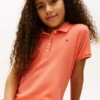 Robe polo plissée extensible pour enfants Robe polo plissée extensible pour enfants