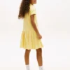 Robe polo plissée extensible pour enfants Robe polo plissée extensible pour enfants