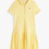 Robe polo plissée extensible pour enfants Robe polo plissée extensible pour enfants
