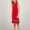 Robe polo plissée sans manches pour enfant