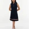 Robe polo plissée sans manches pour enfant