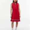 Robe polo plissée sans manches pour enfant