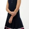 Robe polo plissée sans manches pour enfant