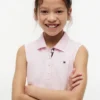Robe polo plissée sans manches pour enfant