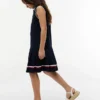 Robe polo plissée sans manches pour enfant