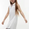 Robe polo plissée sans manches pour enfant