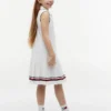 Robe polo plissée sans manches pour enfant