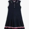 Robe polo plissée sans manches pour enfant